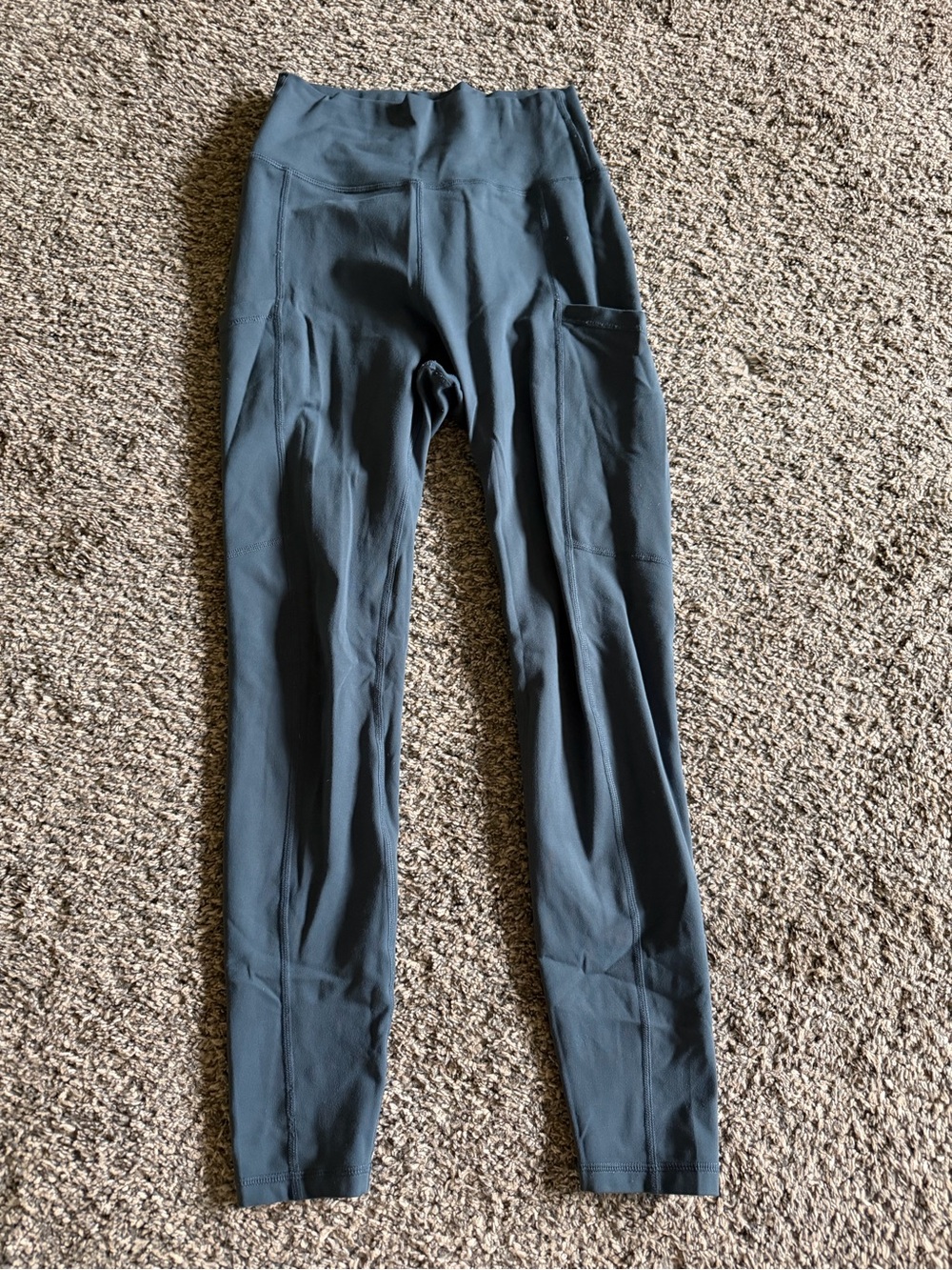 ZYIA Slate-Blue High Waist Pocket Leggings